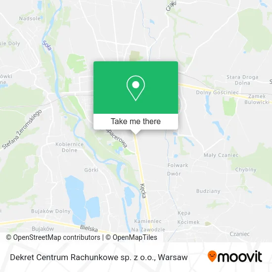 Карта Dekret Centrum Rachunkowe sp. z o.o.