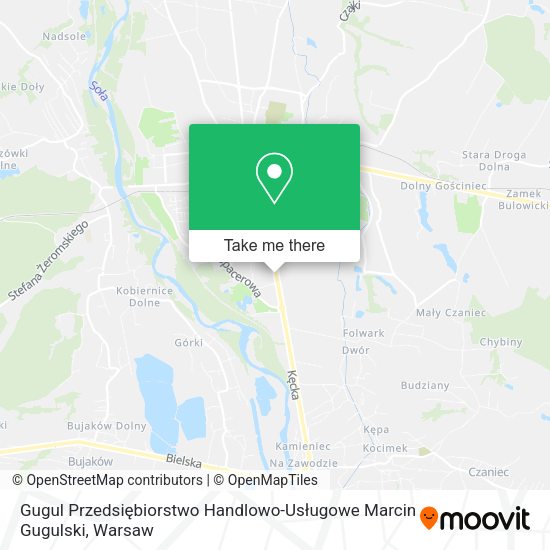 Gugul Przedsiębiorstwo Handlowo-Usługowe Marcin Gugulski map