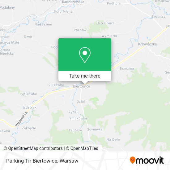 Parking Tir Biertowice map