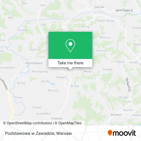 Podstawowa w Zawadzie map