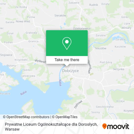 Prywatne Liceum Ogólnokształcące dla Dorosłych map