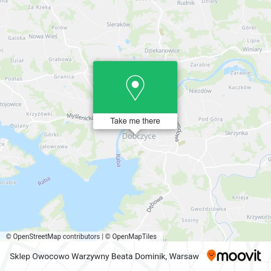 Sklep Owocowo Warzywny Beata Dominik map