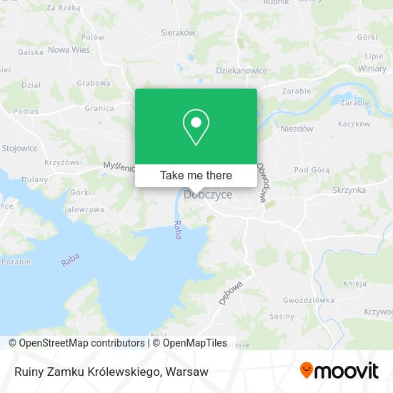 Ruiny Zamku Królewskiego map