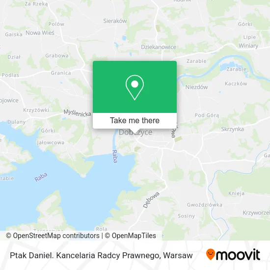 Карта Ptak Daniel. Kancelaria Radcy Prawnego