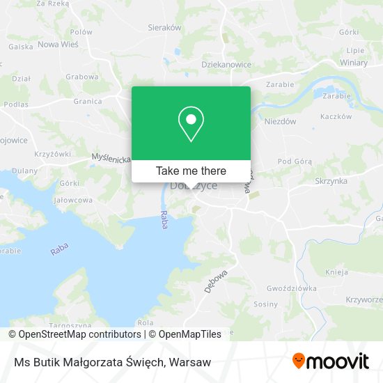 Ms Butik Małgorzata Święch map