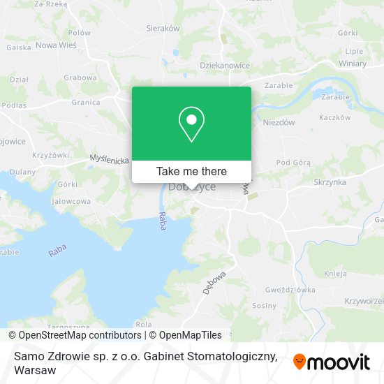 Samo Zdrowie sp. z o.o. Gabinet Stomatologiczny map