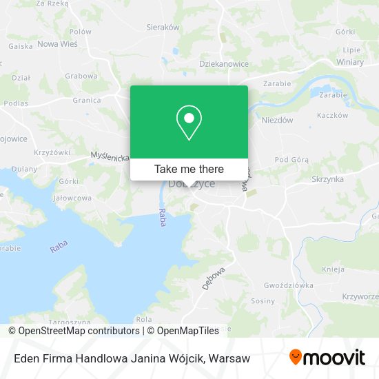 Eden Firma Handlowa Janina Wójcik map