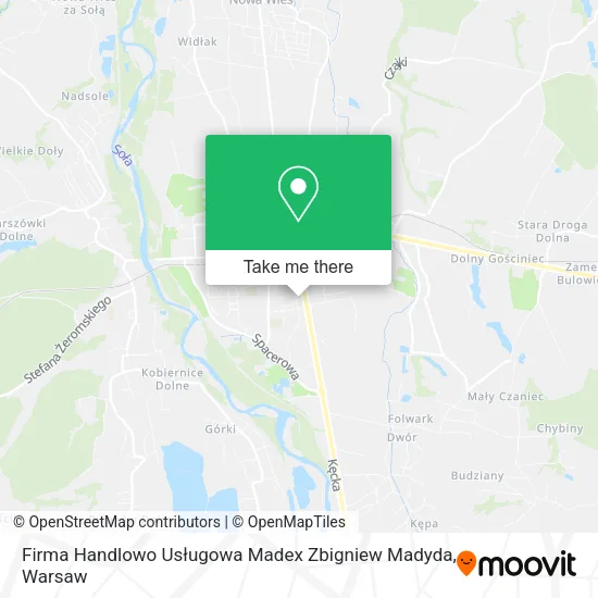 Карта Firma Handlowo Usługowa Madex Zbigniew Madyda