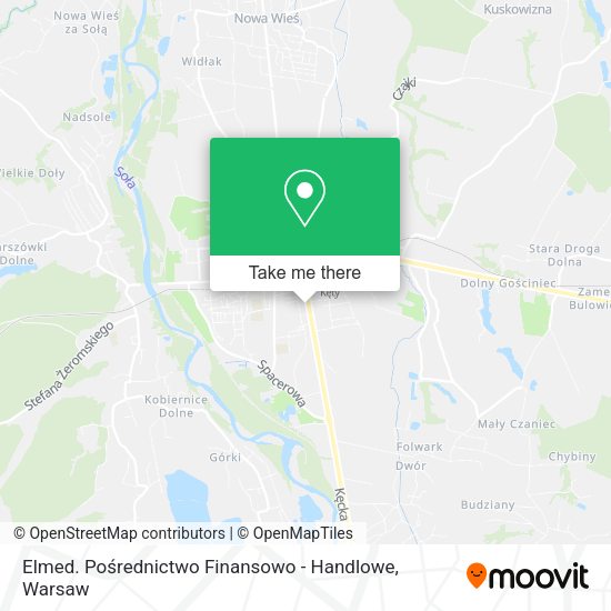 Elmed. Pośrednictwo Finansowo - Handlowe map