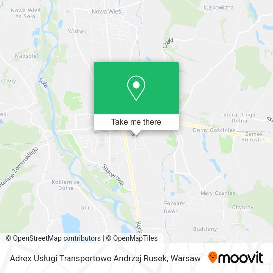 Adrex Usługi Transportowe Andrzej Rusek map