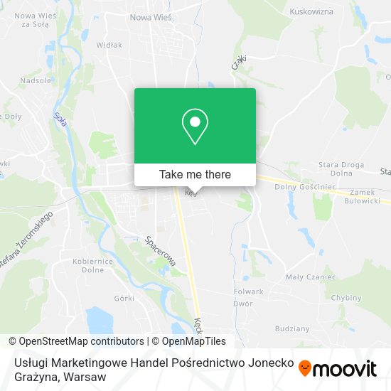 Usługi Marketingowe Handel Pośrednictwo Jonecko Grażyna map