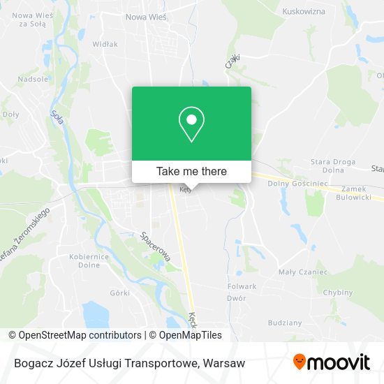 Bogacz Józef Usługi Transportowe map