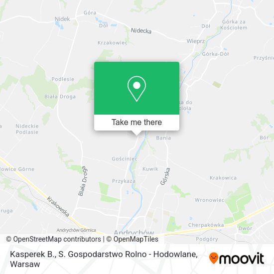 Kasperek B., S. Gospodarstwo Rolno - Hodowlane map