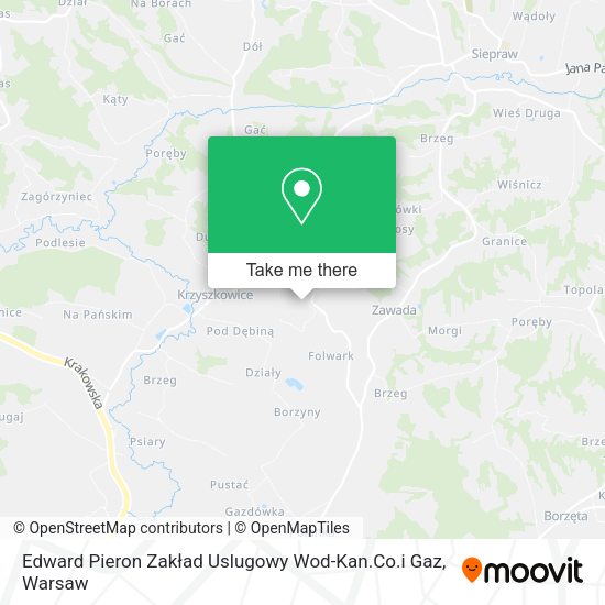 Edward Pieron Zakład Uslugowy Wod-Kan.Co.i Gaz map