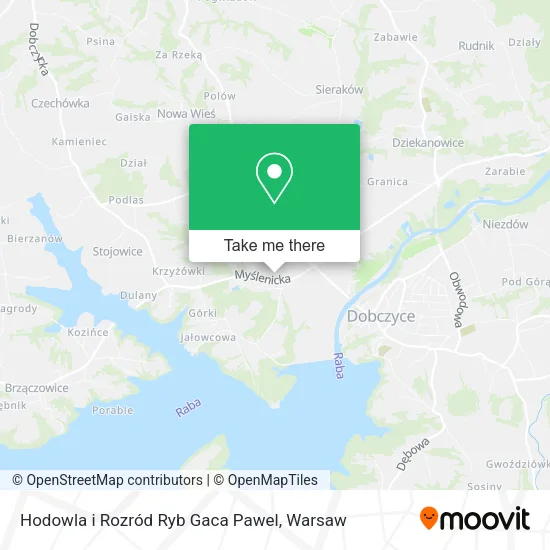 Карта Hodowla i Rozród Ryb Gaca Pawel