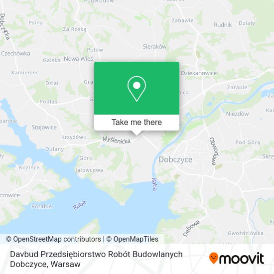 Карта Davbud Przedsiębiorstwo Robót Budowlanych Dobczyce