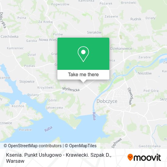 Ksenia. Punkt Usługowo - Krawiecki. Szpak D. map