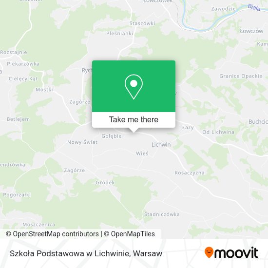 Szkoła Podstawowa w Lichwinie map