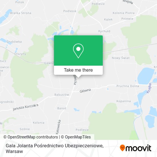 Gala Jolanta Pośrednictwo Ubezpieczeniowe map