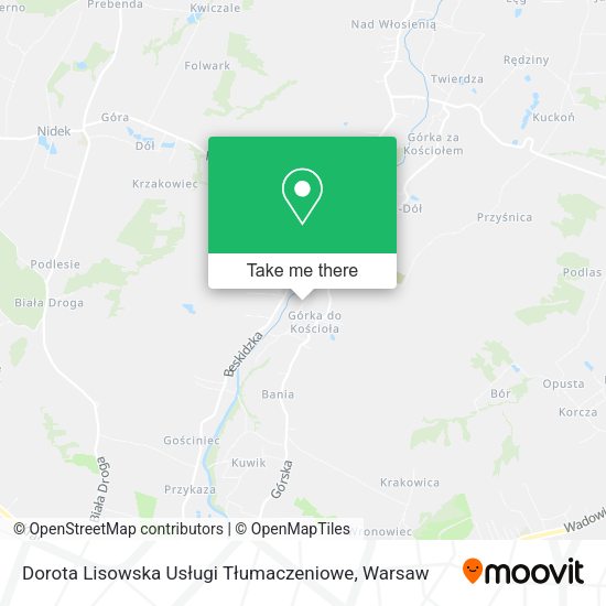 Dorota Lisowska Usługi Tłumaczeniowe map