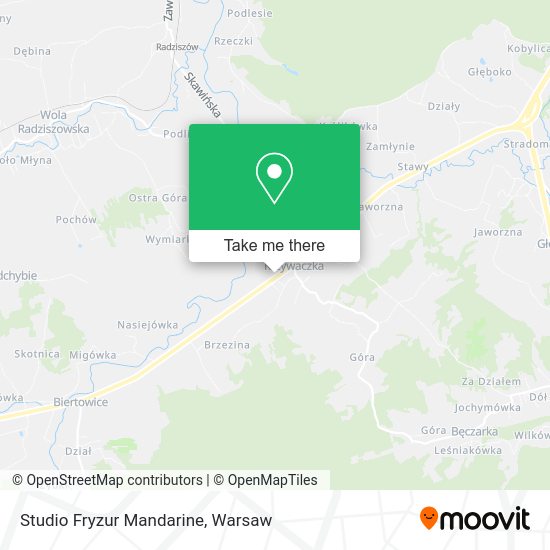 Studio Fryzur Mandarine map