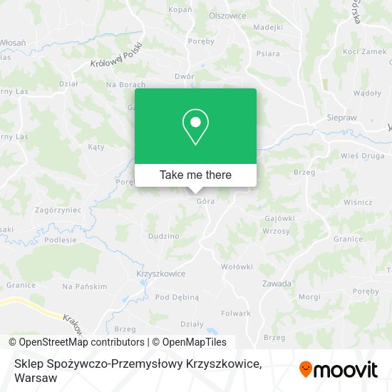 Sklep Spożywczo-Przemysłowy Krzyszkowice map