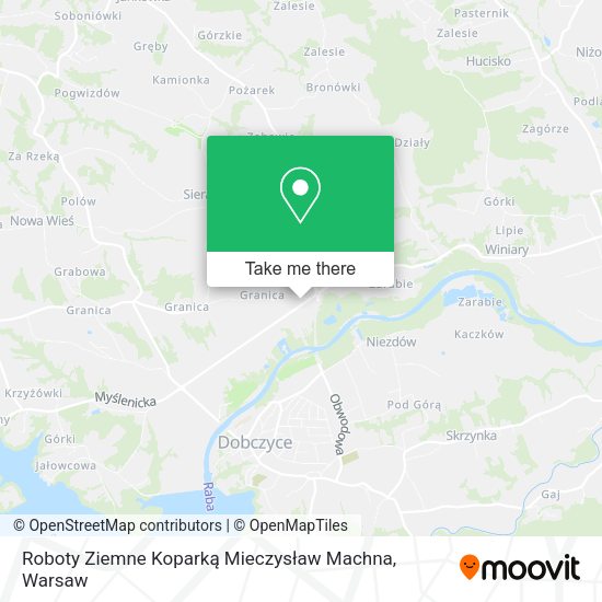 Roboty Ziemne Koparką Mieczysław Machna map