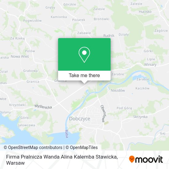 Firma Pralnicza Wanda Alina Kalemba Stawicka map