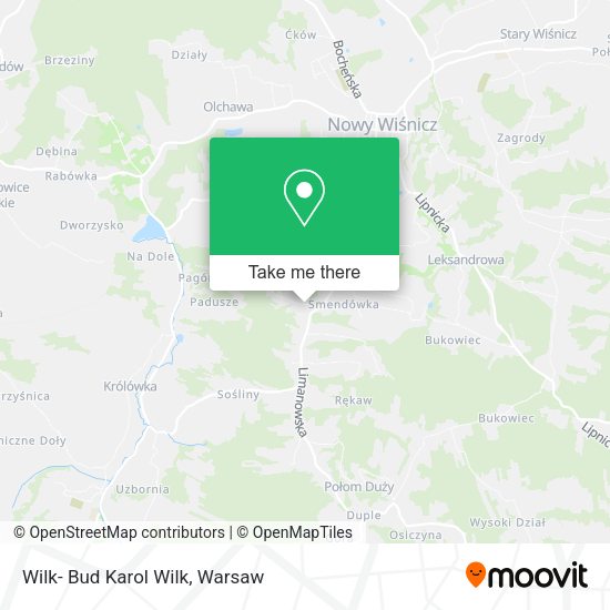 Wilk- Bud Karol Wilk map