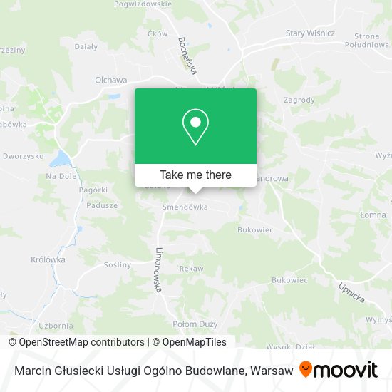 Marcin Głusiecki Usługi Ogólno Budowlane map