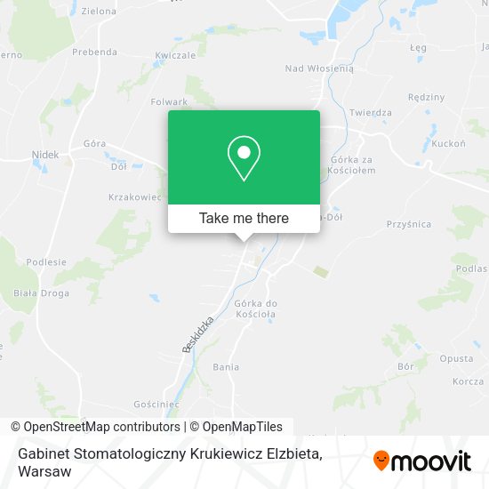 Gabinet Stomatologiczny Krukiewicz Elzbieta map