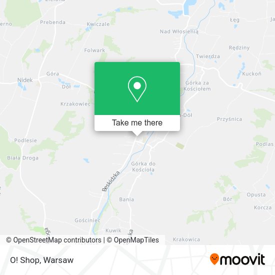 O! Shop map