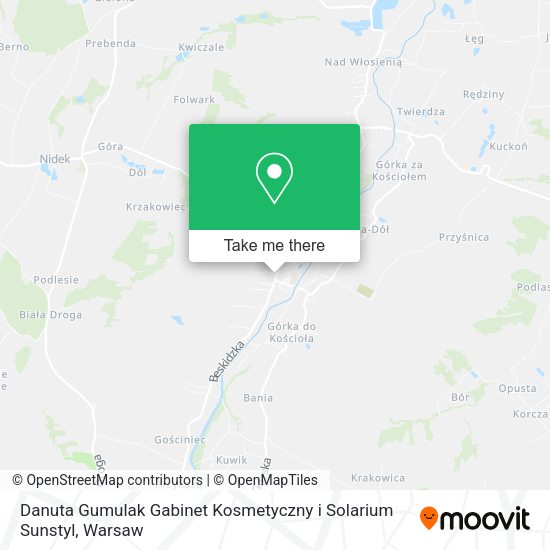 Danuta Gumulak Gabinet Kosmetyczny i Solarium Sunstyl map