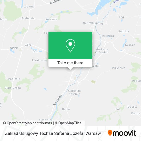 Zaklad Uslugowy Techsa Saferna Jozefa map