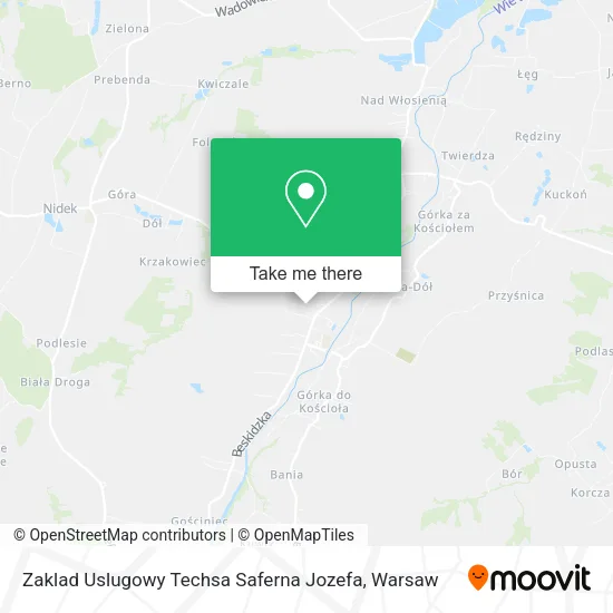 Карта Zaklad Uslugowy Techsa Saferna Jozefa