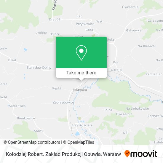 Kołodziej Robert. Zakład Produkcji Obuwia map