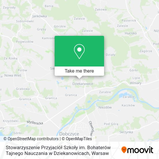 Stowarzyszenie Przyjaciół Szkoły im. Bohaterów Tajnego Nauczania w Dziekanowicach map