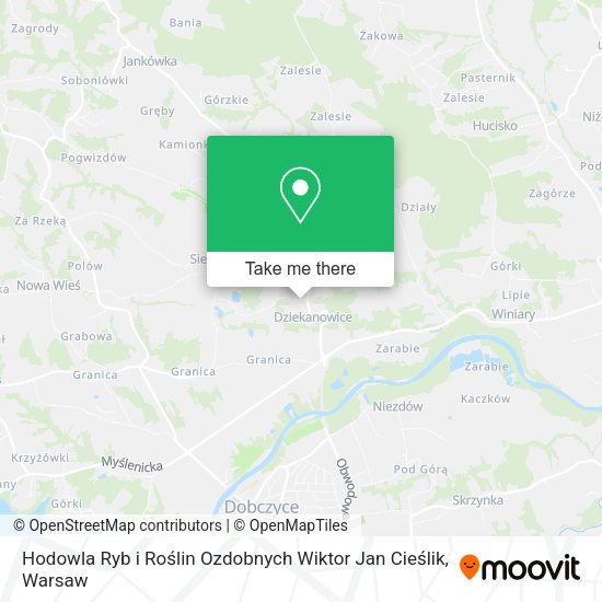 Hodowla Ryb i Roślin Ozdobnych Wiktor Jan Cieślik map