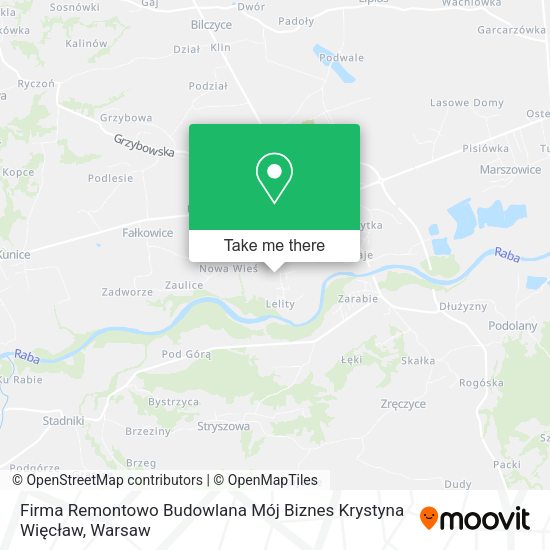 Firma Remontowo Budowlana Mój Biznes Krystyna Więcław map