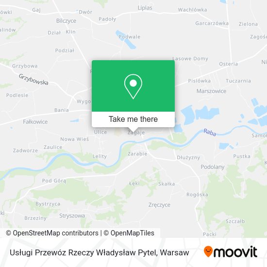 Usługi Przewóz Rzeczy Władysław Pytel map