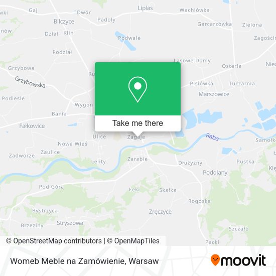 Womeb Meble na Zamówienie map