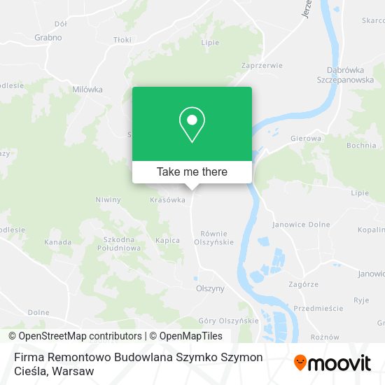 Firma Remontowo Budowlana Szymko Szymon Cieśla map