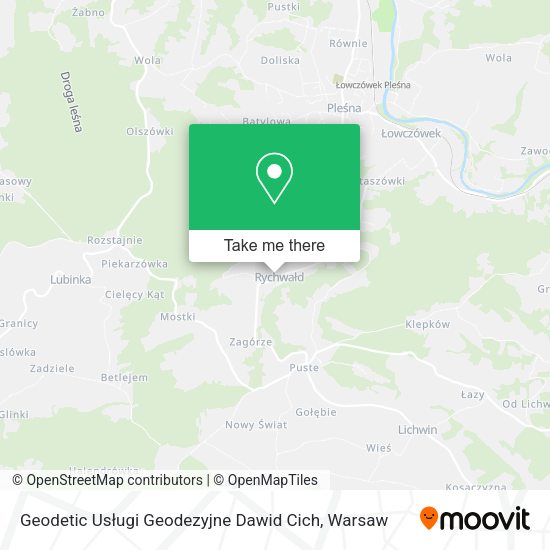 Geodetic Usługi Geodezyjne Dawid Cich map