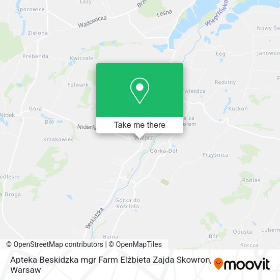 Apteka Beskidzka mgr Farm Elżbieta Zajda Skowron map