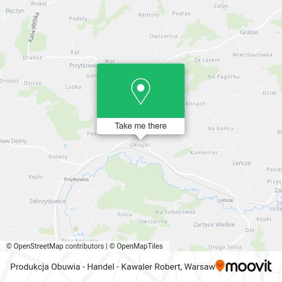 Produkcja Obuwia - Handel - Kawaler Robert map