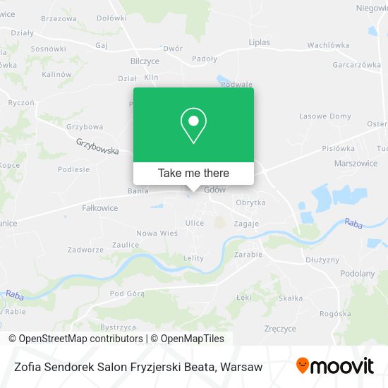 Zofia Sendorek Salon Fryzjerski Beata map