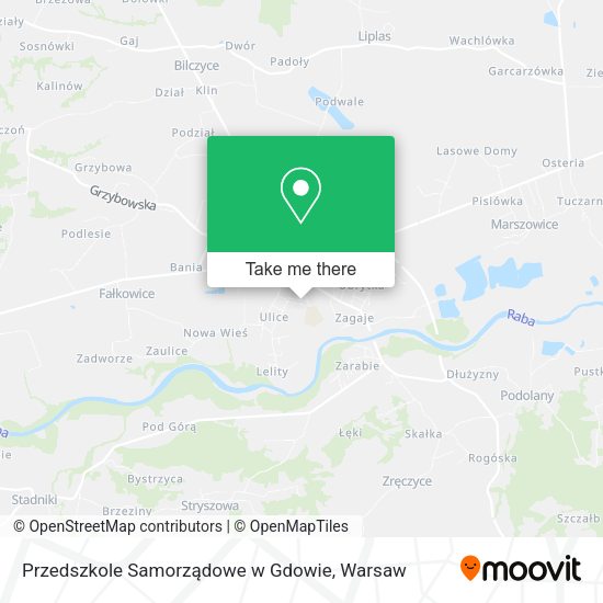 Przedszkole Samorządowe w Gdowie map