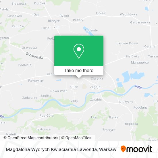 Magdalena Wydrych Kwiaciarnia Lawenda map