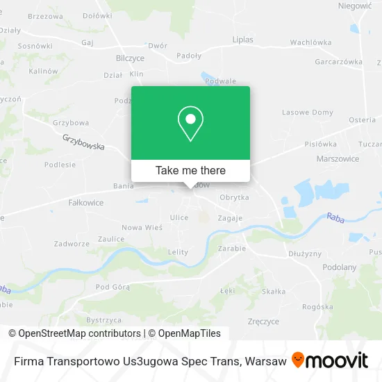 Карта Firma Transportowo Us3ugowa Spec Trans