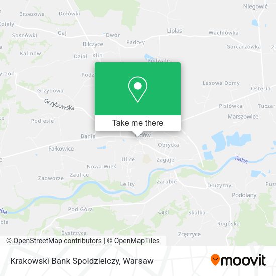 Krakowski Bank Spoldzielczy map